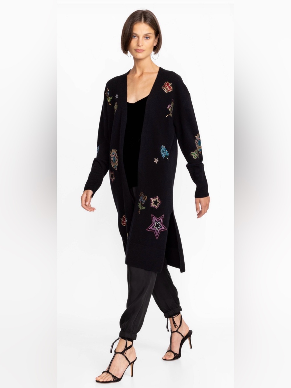Johnny Was Ladie Rhinestone Cardigan